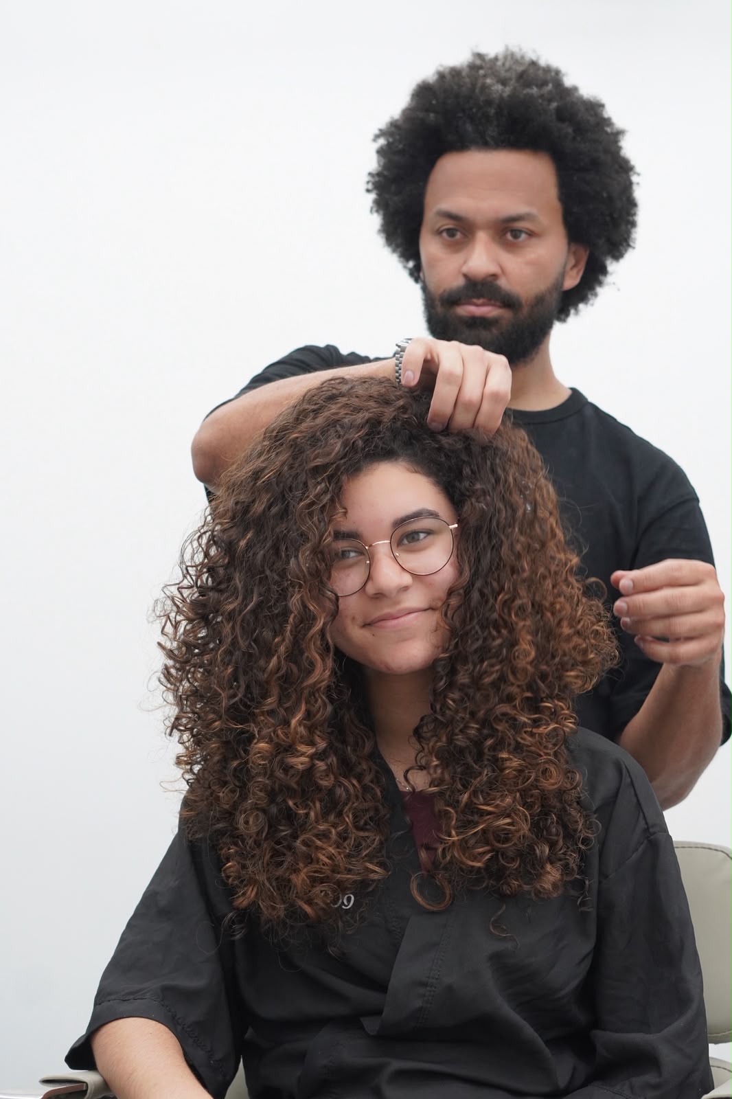 Finalização de cachos longos